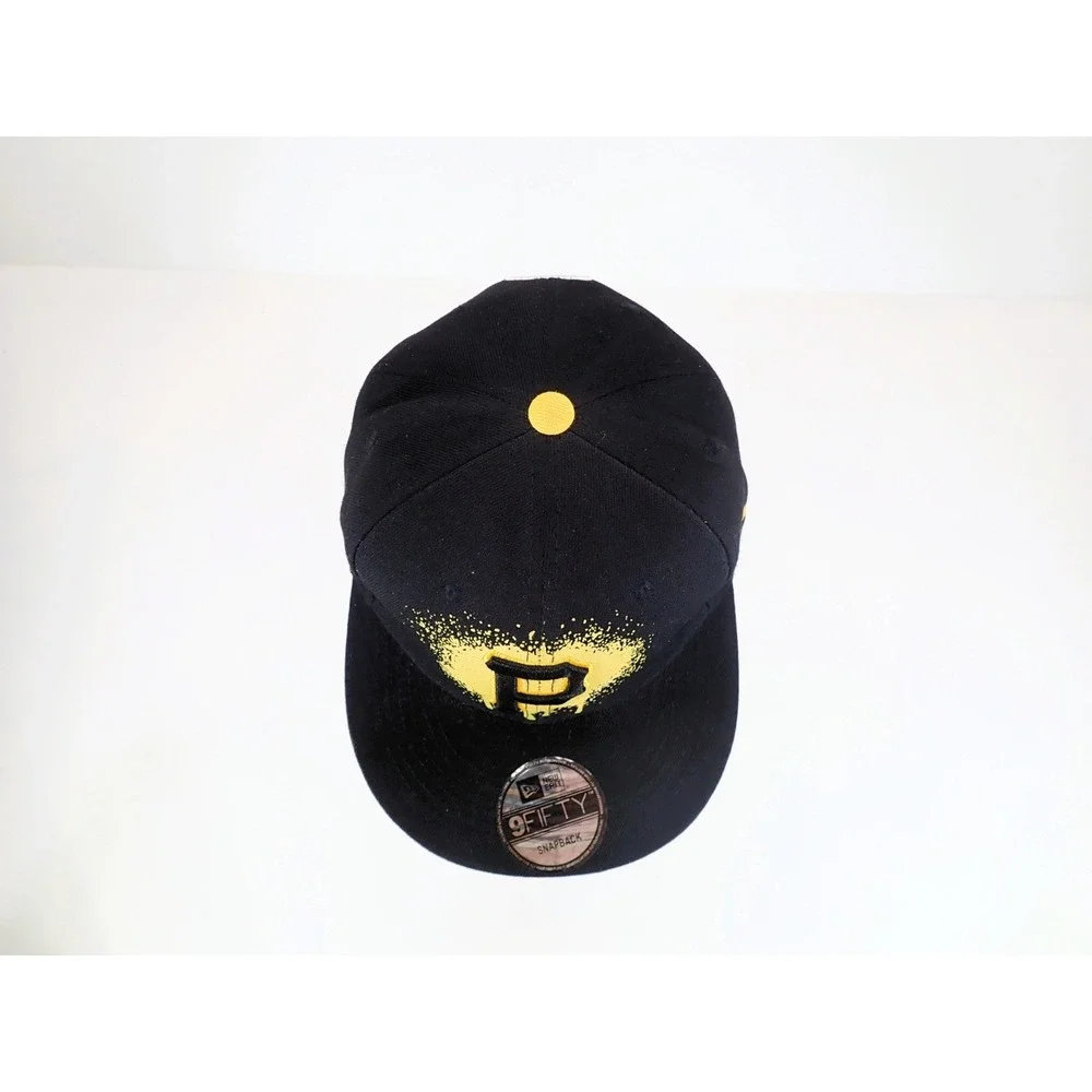 New Era 9FIFTY Pittsburgh Pirates Snapback Hat Splash Graphic MLB Black Cap